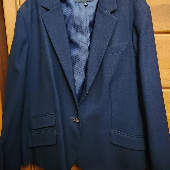 Talbots Blue Wool Blazer - Picture 1 of 2